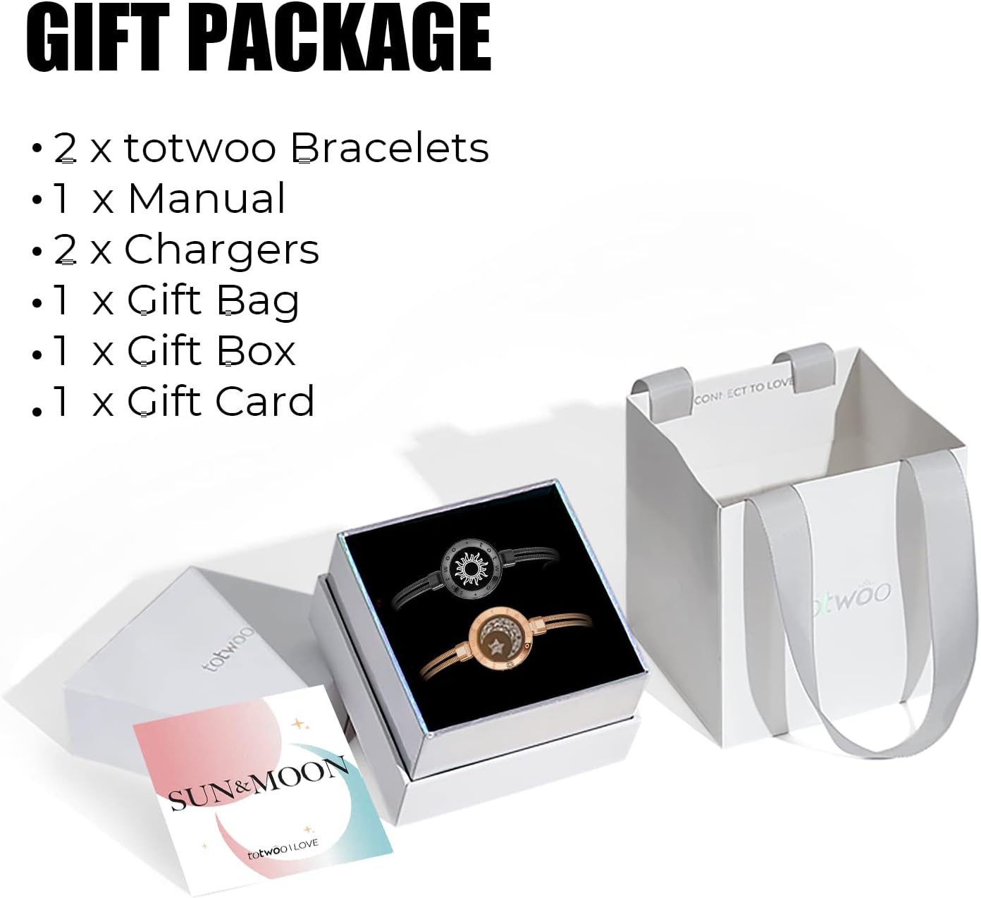 Long Distance Touch Bracelets for Couples, Vibration & Light up for Love Couples Bracelets | Long Distance Relationship Gifts for Girlfriend Bluetooth Pairing Jewelry