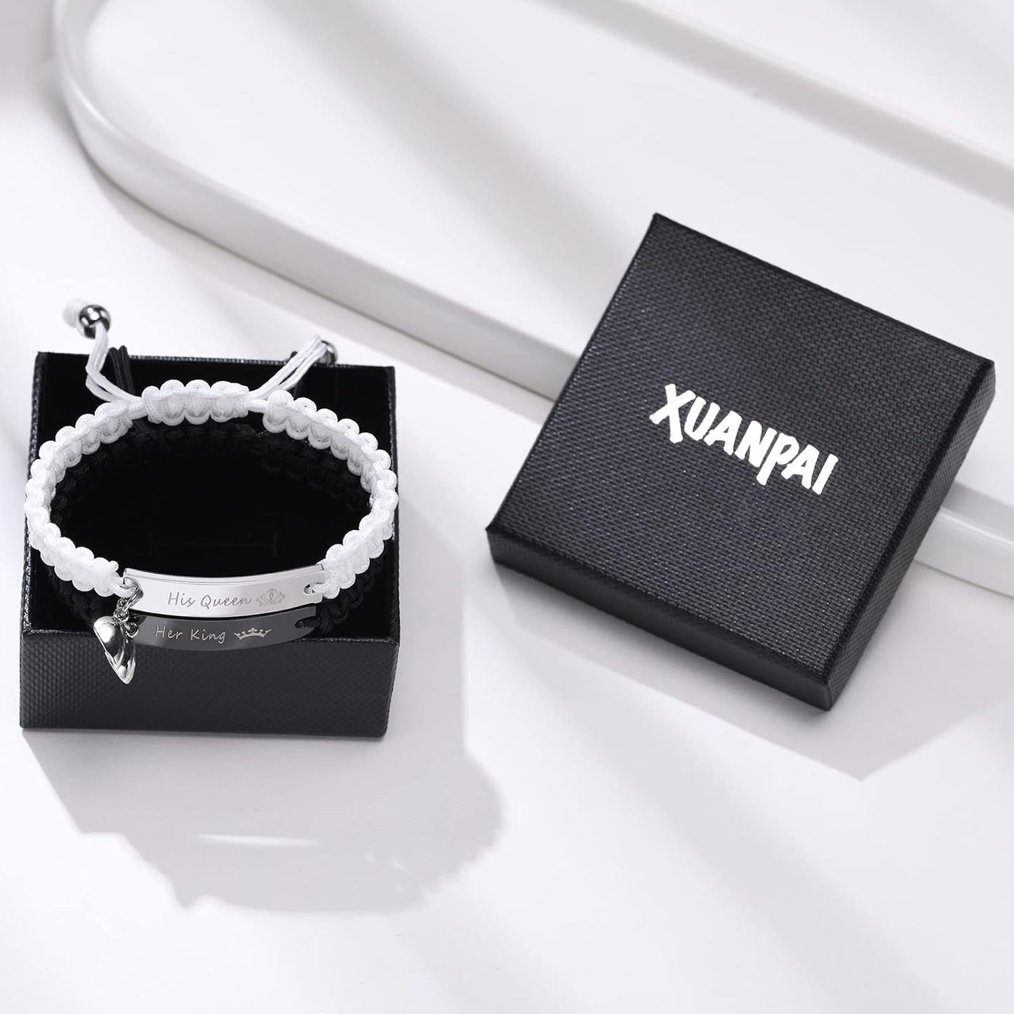 Matching Couples Bracelets for Women Men Long Distance Bracelets for Couples His Hers Bracelets Relationship Bracelets Anniversary Christmas Birthday Gifts