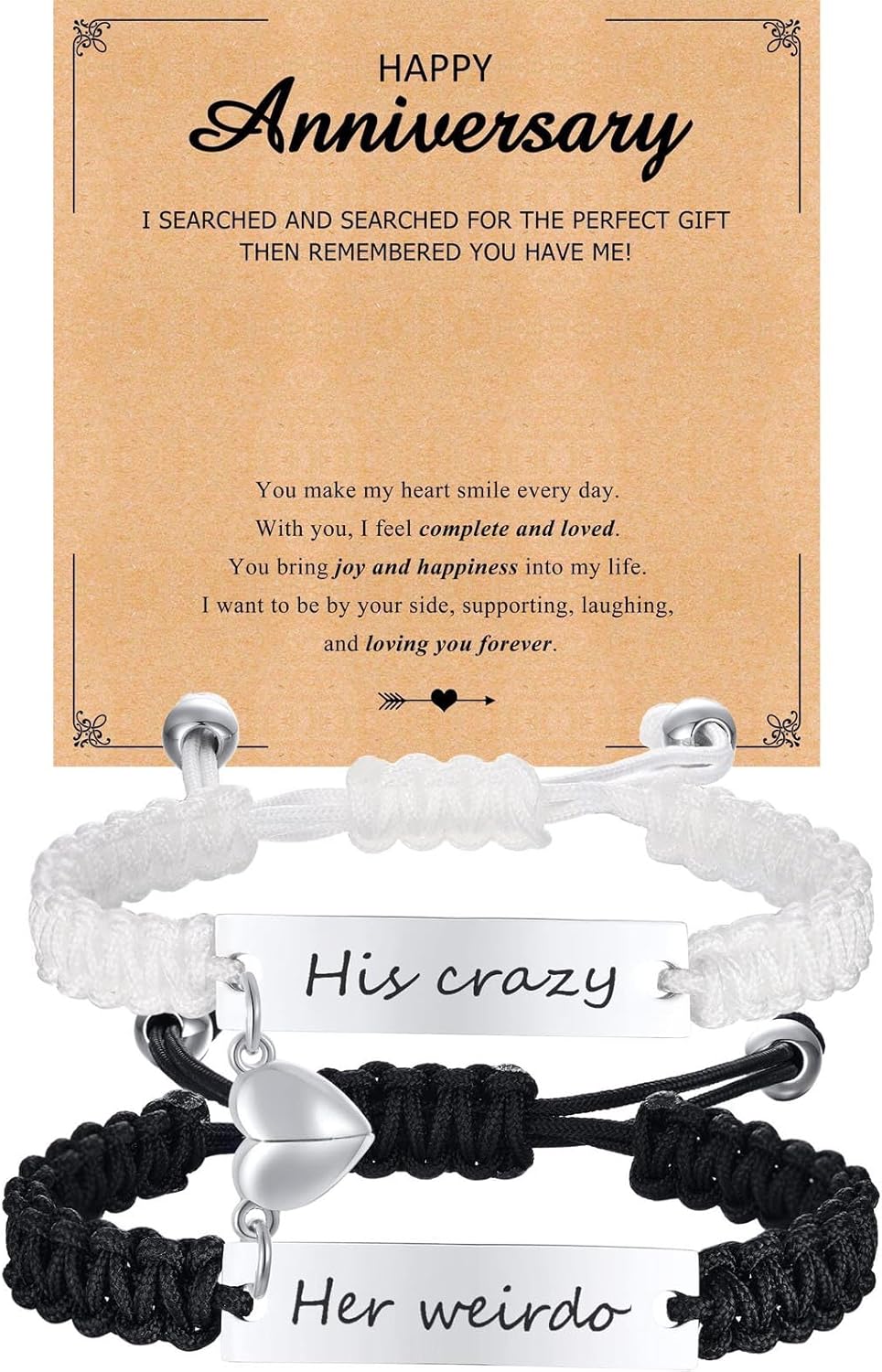 Matching Couples Bracelets for Women Men Long Distance Bracelets for Couples His Hers Bracelets Relationship Bracelets Anniversary Christmas Birthday Gifts